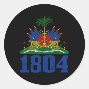 Adesivo Haiti Est 1804 Orgulho Caribe Bandeira Haitiana