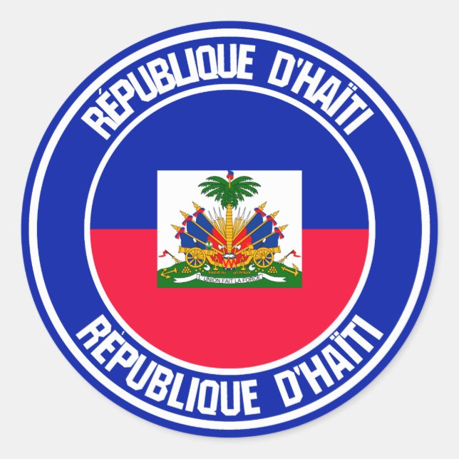 Adesivo Haiti Round Emblem (Frente)