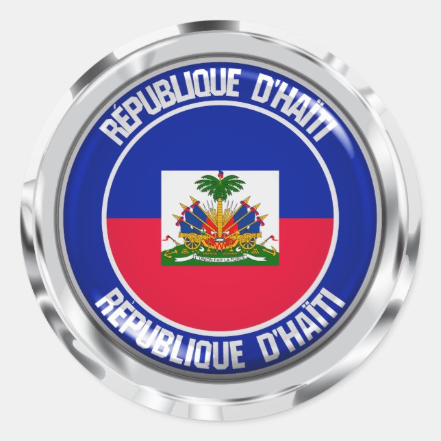Adesivo Haiti Round Emblem (Frente)