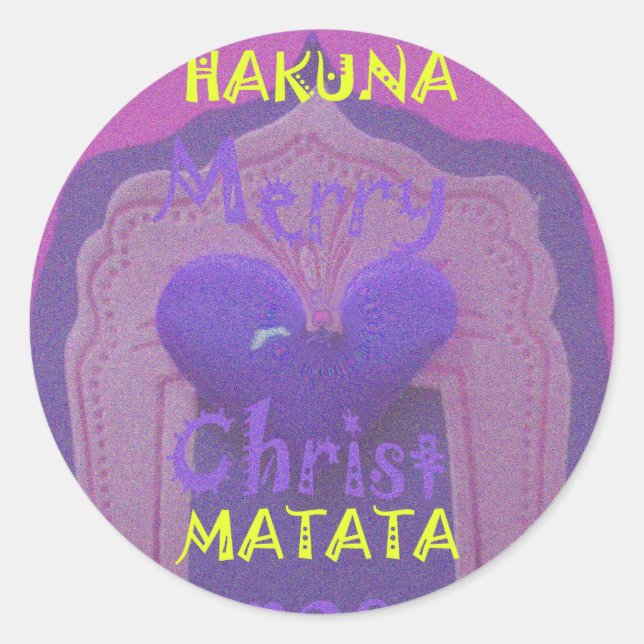 Adesivo Hakuna Matata Felry Christmas Love Design.jpg (Frente)