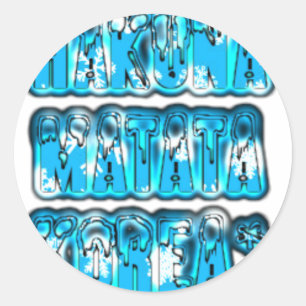 Adesivo Hakuna Matata South Korea Art Impressão/Graphic