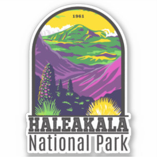 Adesivo Haleakala National Park Hawaii Vintage