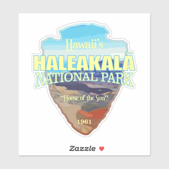 Adesivo Haleakala NP (flecha) (Folha)