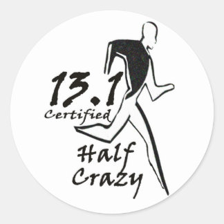 Adesivo "Half Crazy" masculino
