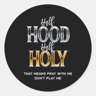 Adesivo Half Hood Half Santa