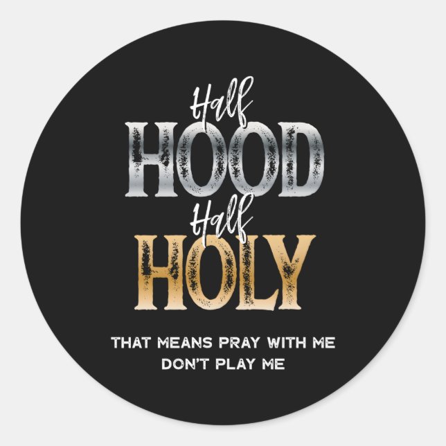 Adesivo Half Hood Half Santa (Frente)