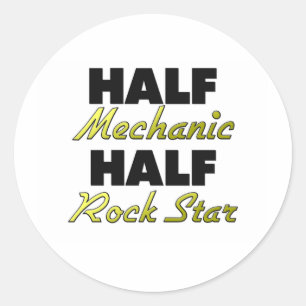 Adesivo Half Mechanic Half Rock Star
