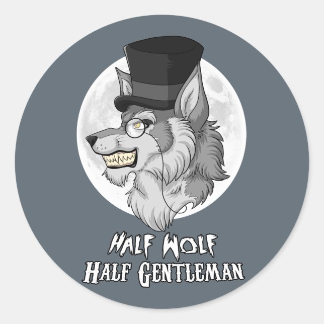 Adesivo Half Wolf Half Gentleman (Frente)