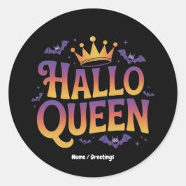 Adesivo Halloqueen Bat Women Fumam Crown Seu Spooky