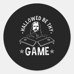 Adesivo Hallow Be ThGame Christian Cornhole Jesus