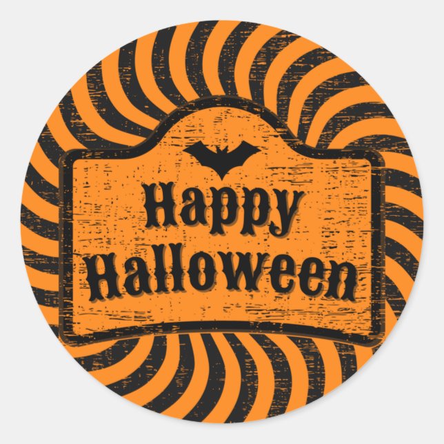 Adesivo Halloween angustiado (Frente)