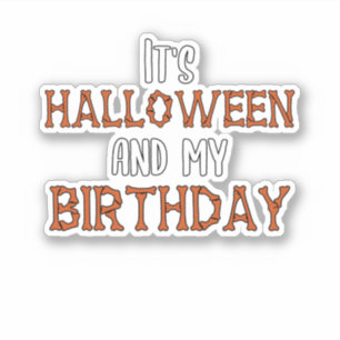Adesivo Halloween Aniversário 31 de outubro