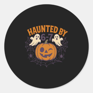 Adesivo Halloween Assombrado Assombrado 67 Número 67 Seis