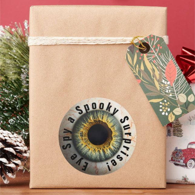 Adesivo 👁️ Halloween Assombrado Espião Olho assustado... (Feriado)