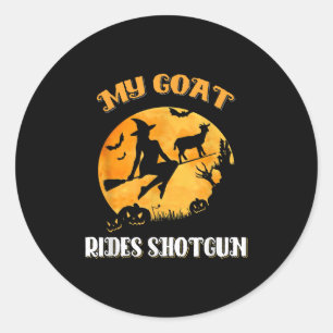 Adesivo Halloween Assustador de Goat Shotgun