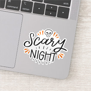 Adesivo Halloween assustador viciante noturno assustador