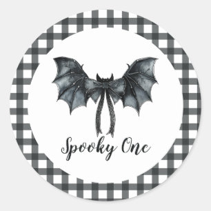 Adesivo Halloween Bat Arco Spooky Um primeiro aniversario