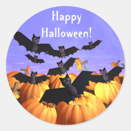 Adesivo Halloween Bats e Pumpkins
