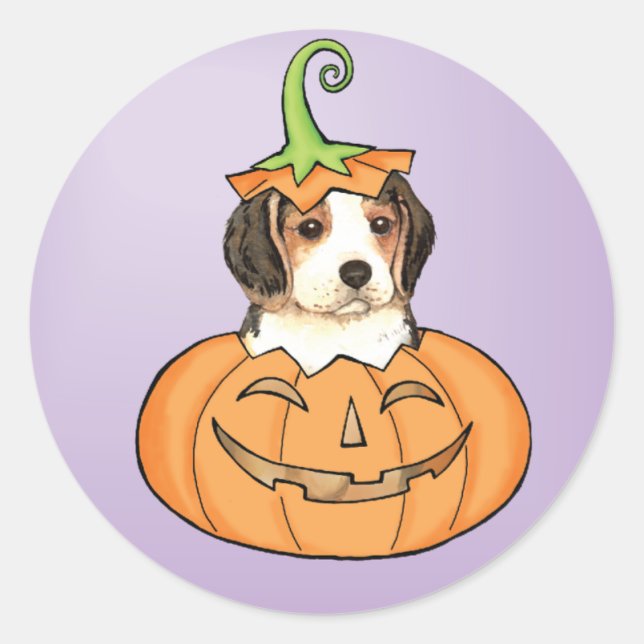 Adesivo Halloween Beagle (Frente)
