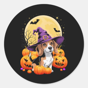 Adesivo Halloween Beagle Dog Pumpkin Costume Para Homens
