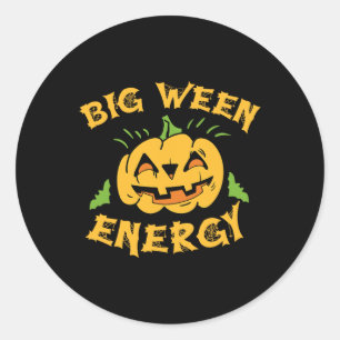 Adesivo Halloween Big Ween Costume Pumpkin Em Outubro T