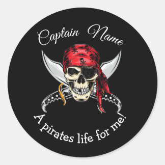 Adesivo Halloween Black Capitão Pirate Legend