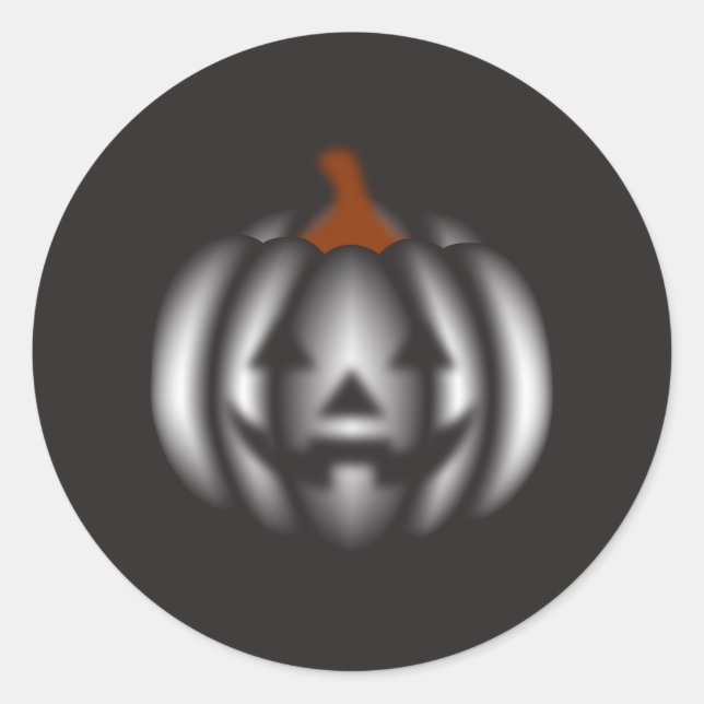Adesivo Halloween black pumpkin  (Frente)