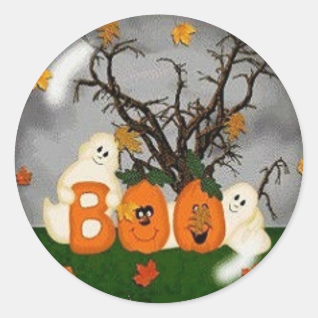 Adesivo Halloween Boo (Frente)