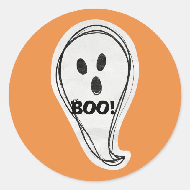 Adesivo Halloween Boo Ghost (Frente)