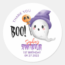 Adesivo Halloween Boo Spooktacular Favor do Fantasma