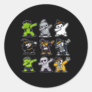Adesivo Halloween Boys Skeleton Zombie Scary Pumpkin Mamã