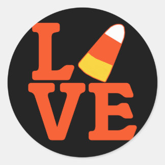 Adesivo Halloween Candy Corn LOVE