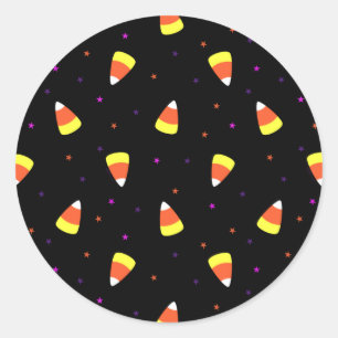 Adesivo Halloween Candy Corn Pattern