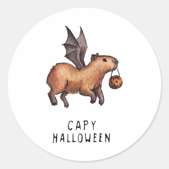 Adesivo Halloween Capybara (Frente)
