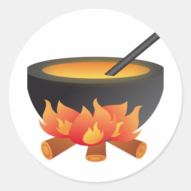 Adesivo Halloween Cauldron Sticker (Frente)