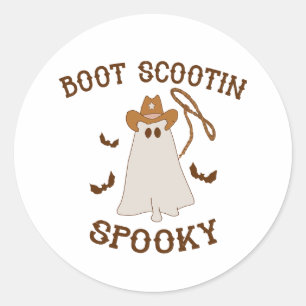 Adesivo Halloween Cowboy Boot Scootin Spooky