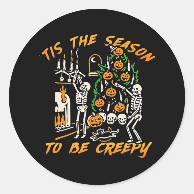 Adesivo Halloween Creepy Season The Season To Be Creepy (Frente)