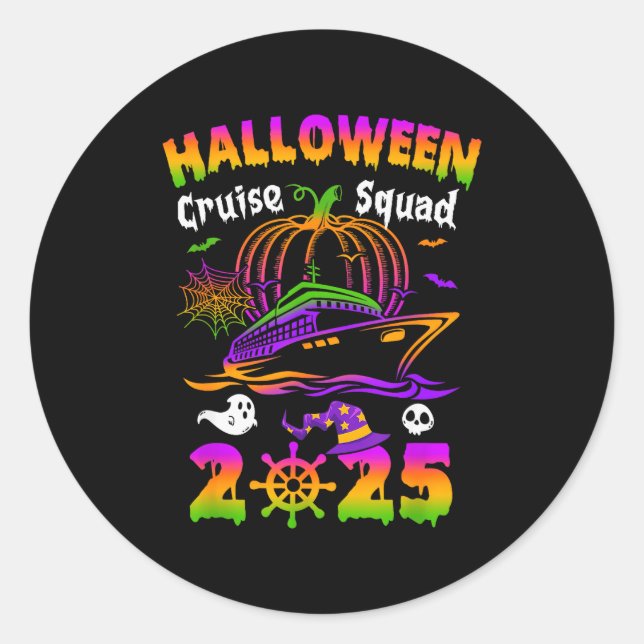 Adesivo Halloween Cruise Squad 2025 Pumpkin Soky Season Fa (Frente)