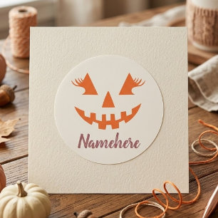 Adesivo Halloween da Girly Jack O Lanterna Pumpkin Persona