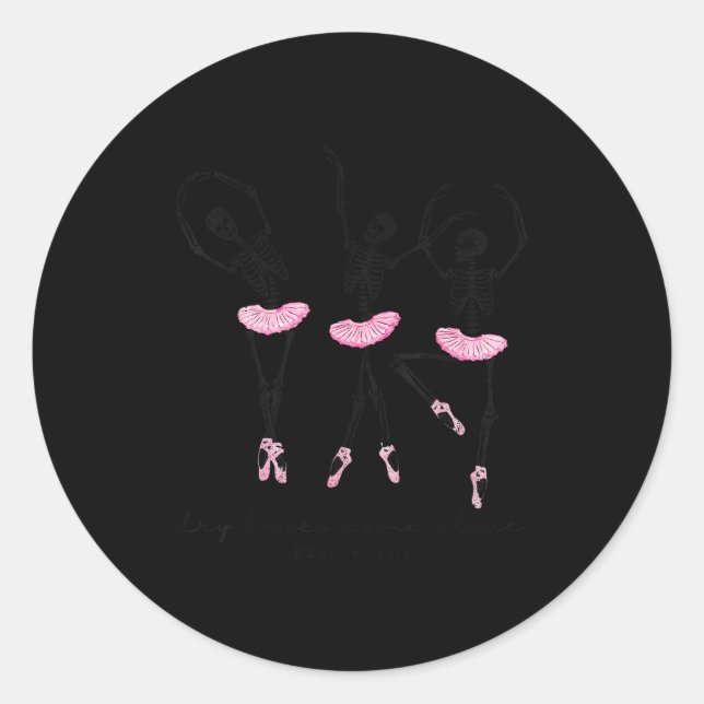 Adesivo Halloween Dancing Skeleton Dry Bones Come Alive Ch (Frente)