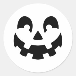 Adesivo Halloween De Abóbora Simples E Esculpida