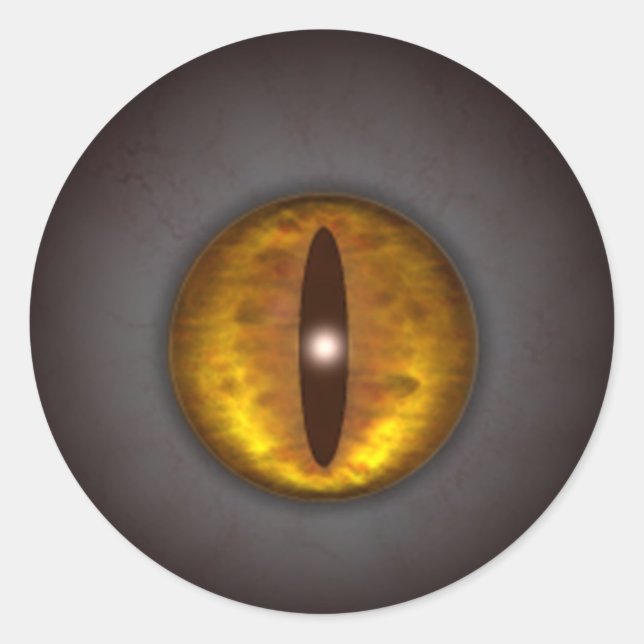 Adesivo Halloween de olho assustador de KRW Cat (Frente)