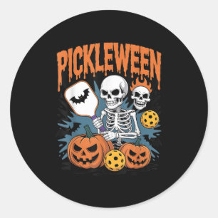 Adesivo Halloween De Pickleball Para Homens