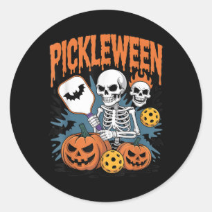Adesivo Halloween De Pickleball Para Homens