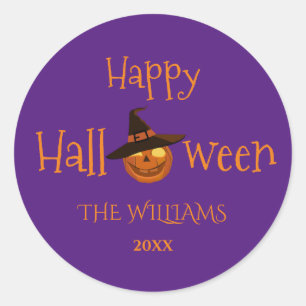 Adesivo Halloween de Pumpkins Personalizado