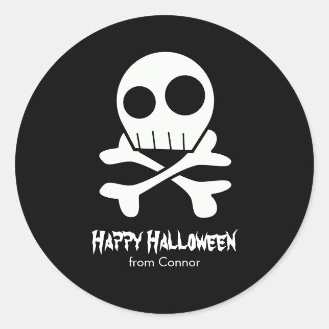 Adesivo Halloween de Skulls and Bones Kids (Frente)