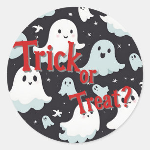 Adesivo Halloween de Trick Treat House Assombrado
