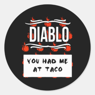 Adesivo Halloween DIABLO SAUCE Halloween, SAUCE