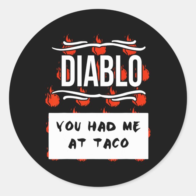 Adesivo Halloween DIABLO SAUCE Halloween, SAUCE (Frente)