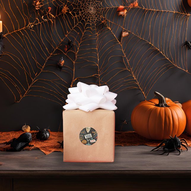 Adesivo Halloween divertido (Criador carregado)